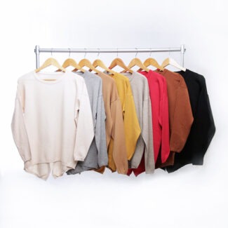 SWEATER ESPALDA CON DOBLE PICO