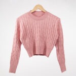 SWEATER CROP CUELLO REDONDO