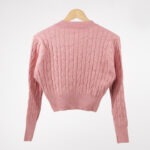 SWEATER CROP CUELLO REDONDO