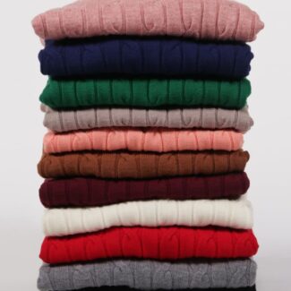 SWEATER CROP CUELLO REDONDO